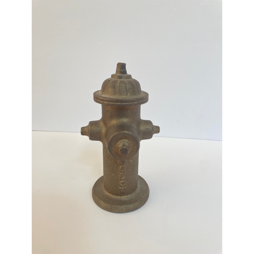 Vintage Clow Cast Iron Fire Hydrant Salesman Sample Figurine 5 Inch‎ Bronze